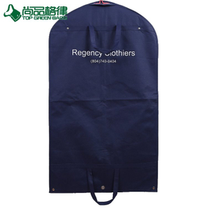 Custom Foldable Suit Cover Clothing Bag Garment Bags with Snap Button (TP-GB107)